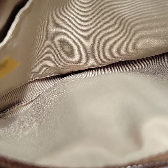 Coach Signature Pink and Tan Canvas Wristlet Vintage Classic - Picture 7 of 11